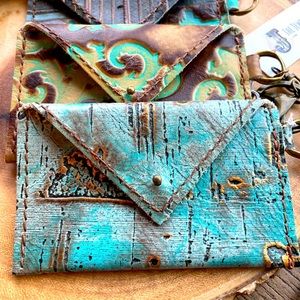 Boho Style Mini Leather Wallet